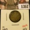 1357 . 1904 Canada Ten Cents, VG/F, value $25