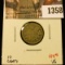 1358 . 1905 Canada Ten Cents, VG, value $14