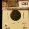 1363 . 1910 Canada Ten Cents, F dark, value $12
