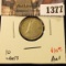 1377 . 1947 ML Canada Ten Cents, AU+, value $10