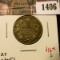 1406 . 1912 Canada 25 Cents, F, value $16