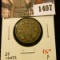 1407 . 1913 Canada 25 Cents, F, value $16