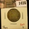 1416 . 1927 Canada 25 Cents, G, low mintage, tough date, value $30
