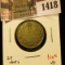 1418 . 1929 Canada 25 Cents, VF, value $20