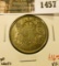 1457 . 1942 Canada 50 Cents, XF, value $16