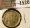 1520 . 1913 P Type One Buffalo Nickel, Fine.