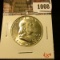 1008 . 1952-D Franklin Half Dollar, BU, value $25