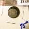 1728 . 1853 Three Cent Silver Coin Commonly Referred To As The Trim