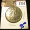 1751 . Key Date 1938-D Walking Liberty Half Dollar