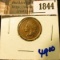 1844 . 1906 Indian Head Cent With Full Diamonds and Full Beads Visi