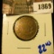 1869 . 1864 Two Cent Piece