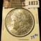 1873 . 1890 MORGAN DOLLAR