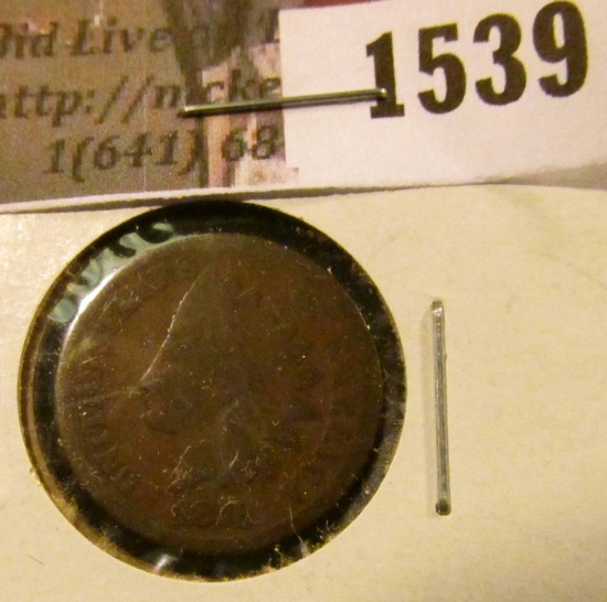 1539 . 1876 Indian Head Cent, G/AG.