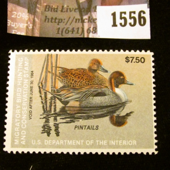1556 . 1983 Federal Migratory Waterfowl $7.50 Stamp. Depicts a pair