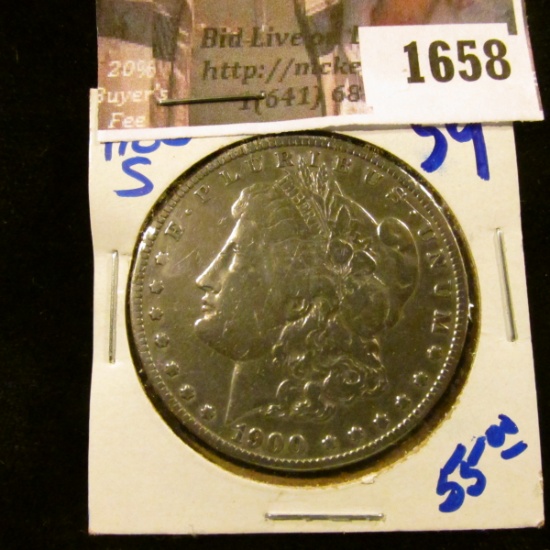 1658 . 1900-S Semi Key Date Morgan Dollar