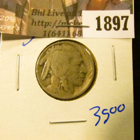1897 . 1916-S Semi Key Date Buffalo Nickel=