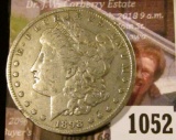 1052 . 1898-S Morgan Silver Dollar, VF/XF, VF value $40, XF value $