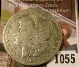 1055 . 1901-S Morgan Silver Dollar, VG/F, VF value $45