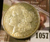 1057 . 1921-D Morgan Silver Dollar, AU, value $35