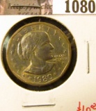1080 . 1980-S Susan B. Anthony Dollar, BU toned, value $10+