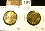 1083 . 1999-P & D Susan B. Anthony Dollars, BU, value for pair $6+