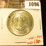 1096 . 1953-S Washington-Carver Commemorative Half Dollar, UNC, MS6