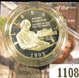 1108 . 1993-S Bill of Rights / James Madison 90% Silver Commemorati