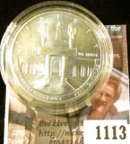1113 . 1984-D Los Angeles Olympiad Commemorative Silver Dollar, BU
