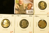 1137 . (4) Proof Jefferson Nickels, 1980-S, 1981-S type 1, 1983-S,