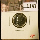 1141 . 1956 Proof Roosevelt Dime, value $8