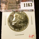 1163 . 1957 Proof Franklin Half Dollar, value $28