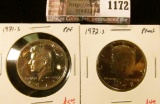 1172 . (2) Proof Kennedy Half Dollars, 1971-S & 1972-S, value for p