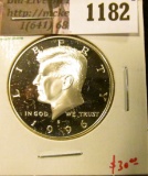 1182 . 1996-S Proof Kennedy Half Dollar, 90% Silver, value $30