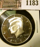 1183 . 2001-S Proof Kennedy Half Dollar, 90% Silver, value $18