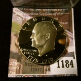 1184 . 1976-S type 2 Proof Eisenhower Dollar, value $12+