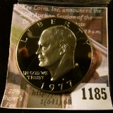 1185 . 1977-S Proof Eisenhower Dollar, value $5