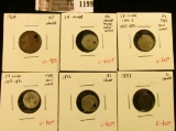 1199 . (6) damage / problem / low grade type coins, 1909 Lincoln Ce