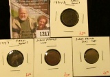 1217 . ERROR – 3 Lincoln cents and a Roosevelt Dime – 1994-D & 1997