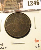 1246 . 1871 Prince Edward Island One Cent, VF, value $10