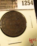 1254 . 1888 Canada One Cent, VF, value $8