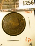 1256 . 1891 SD/LL Canada One Cent, Obverse 3, TOUGH VARIETY, VG, va