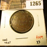 1265 . 1899 Canada One Cent, XF, value $14