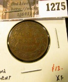 1275 . 1908 Canada One Cent, XF, value $13