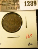 1289 . 1935 Canada One Cent, AU, value $6