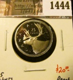 1444 . 1991 Canada 25 Cents, Proof, value $20