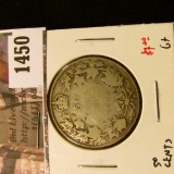 1450 . 1916 Canada 50 Cents, G+, value $7