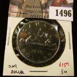 1496 . 1976 Canada One Dollar, BU, value $15+