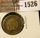 1526 . 1862 Indian Head Cent, Good.