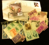 1553 . Group of old unusued U.S. Postage Stamps.