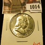 1014 . 1956 Franklin Half Dollar, BU, value $25